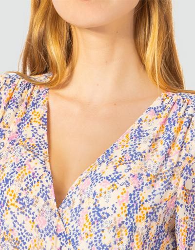 SECOND FEMALE Kleid in Wickeloptik Top Angebot