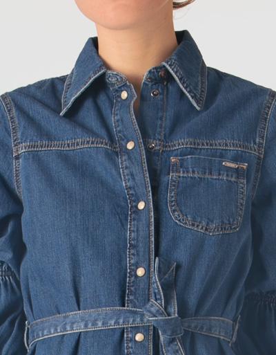 Pepe Jeans Jeanskleid mit dezenten Puff-Ärmel Bestseller