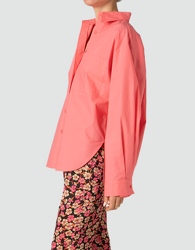 SECOND FEMALE Oversized Bluse im cleanen Look Riesige Ersparnisse