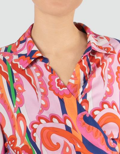 Replay Wickelkleid mit Farbenpower Print Letzte 2 Tage