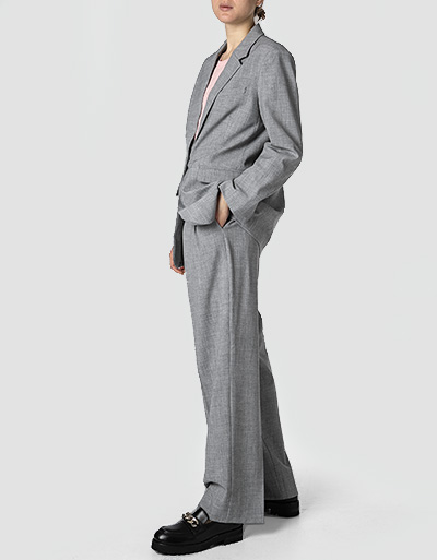 SECOND FEMALE Blazer in melierter Optik Bis zu 60% Rabatt