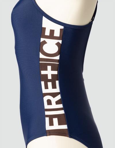 FIRE + ICE Badeanzug mit seitlichen Logo-Print Fabrikladen