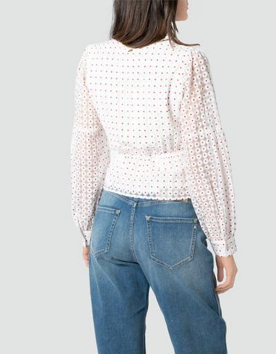 Freebird Wickelbluse im Flower Look Kostenloser Versand
