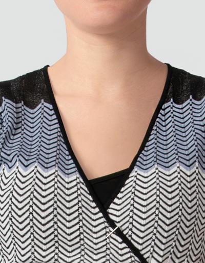 Freebird Wickelkleid aus strukturiertem Feinstrick Begrenzte Freigabe