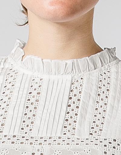 Replay Bluse mit Lochstickerei Super Rabatt