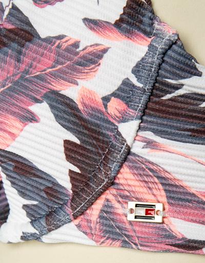 Tommy Hilfiger Balconette Top mit Tropen Print Saisonale Angebote