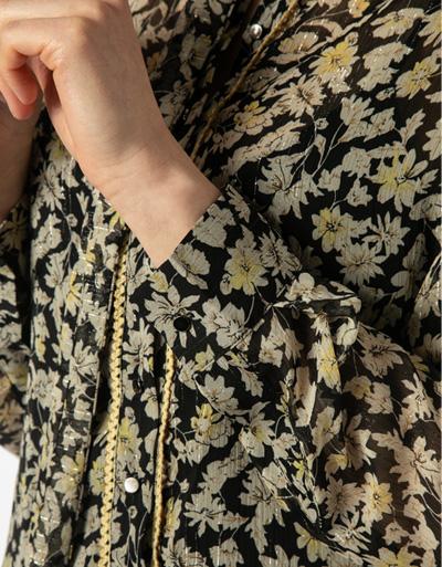 Freebird Kleid mit Allover-Print Räumungsverkauf