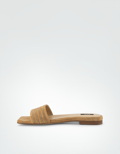 STEFFEN SCHRAUT Pantoletten mit goldenen Details Super Sparpreis