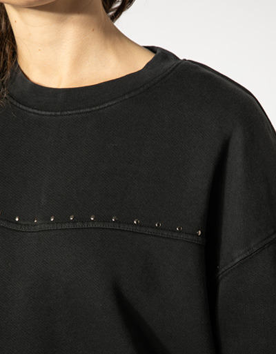 Replay Sweatshirt mit Nietendetails Verkauf