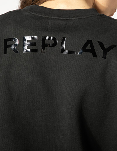 Replay Sweatshirt mit Nietendetails Verkauf