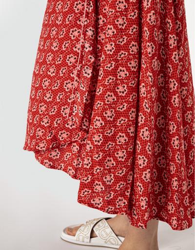 Freebird Wickelkleid mit Allover Print und Glitzergarn Limitierter Zeitrabatt