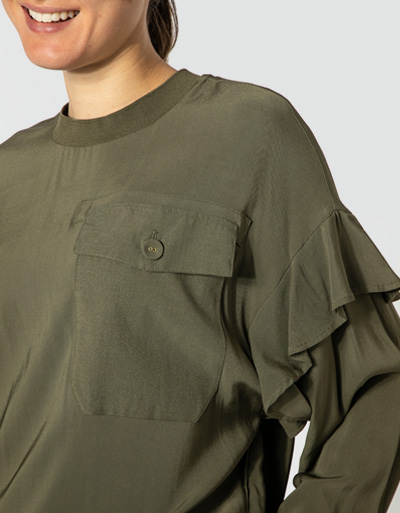 TWIN-SET Blusenshirt in italienischer Größe Flash Sale