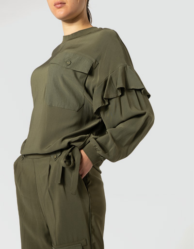 TWIN-SET Blusenshirt in italienischer Größe Flash Sale