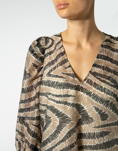 SECOND FEMALE Kleid mit Alloverprint Kostenlose Rückgabe