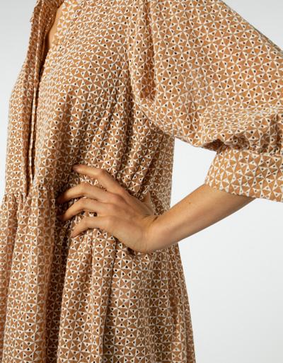 SECOND FEMALE Kleid mit Lochstickerei Begrenzte Freigabe