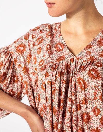SECOND FEMALE Kleid mit Allover-Print Riesige Rabatte