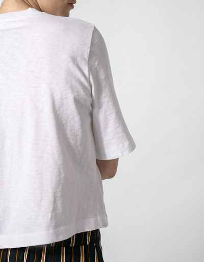 Marc O'Polo Shirt mit breitem Bündchen Saisonschlussverkauf