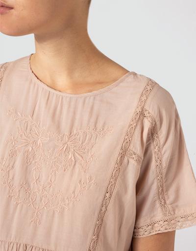 Pepe Jeans Kleid mit Stickerei Kostenloser Versand international
