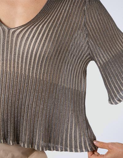 TWIN-SET Pullover aus schimmerndem Garn Rabatte dieses Monats