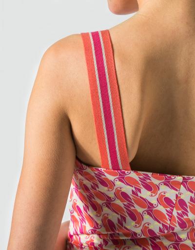 Laurèl Jerseykleid mit Papageien-Print Meist gekauft