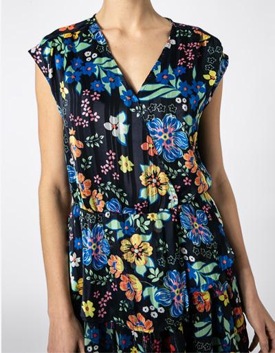 Pepe Jeans Bluse mit Allover-Muster Großer Ausverkauf