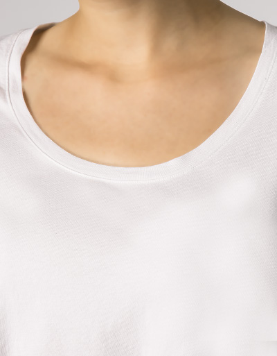 Marc O'Polo T-Shirt mit Lochspitze am Rückteil Räumungsverkauf