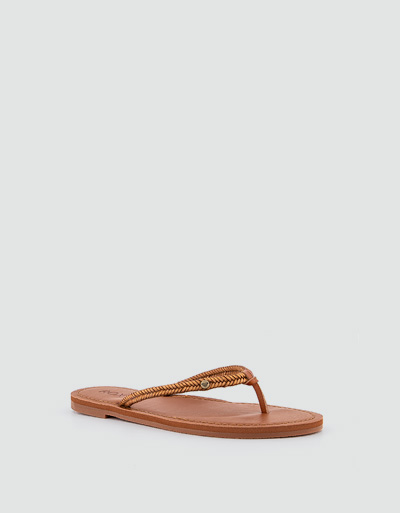 ROXY Zehensandalen mit geflochtenem Riemen Bis zu 60% Rabatt