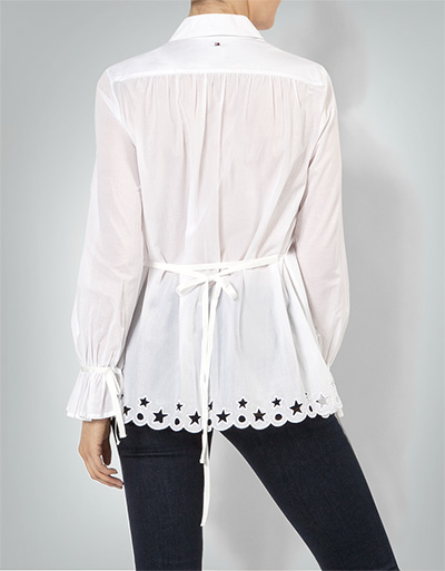 Tommy Hilfiger Bluse mit raffiniertem Saum Begrenztes Angebot