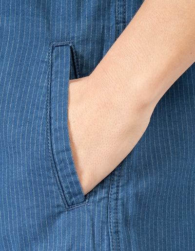 Barbour Shirtkleid in Denim-Optik mit feinen Streifen Black Friday