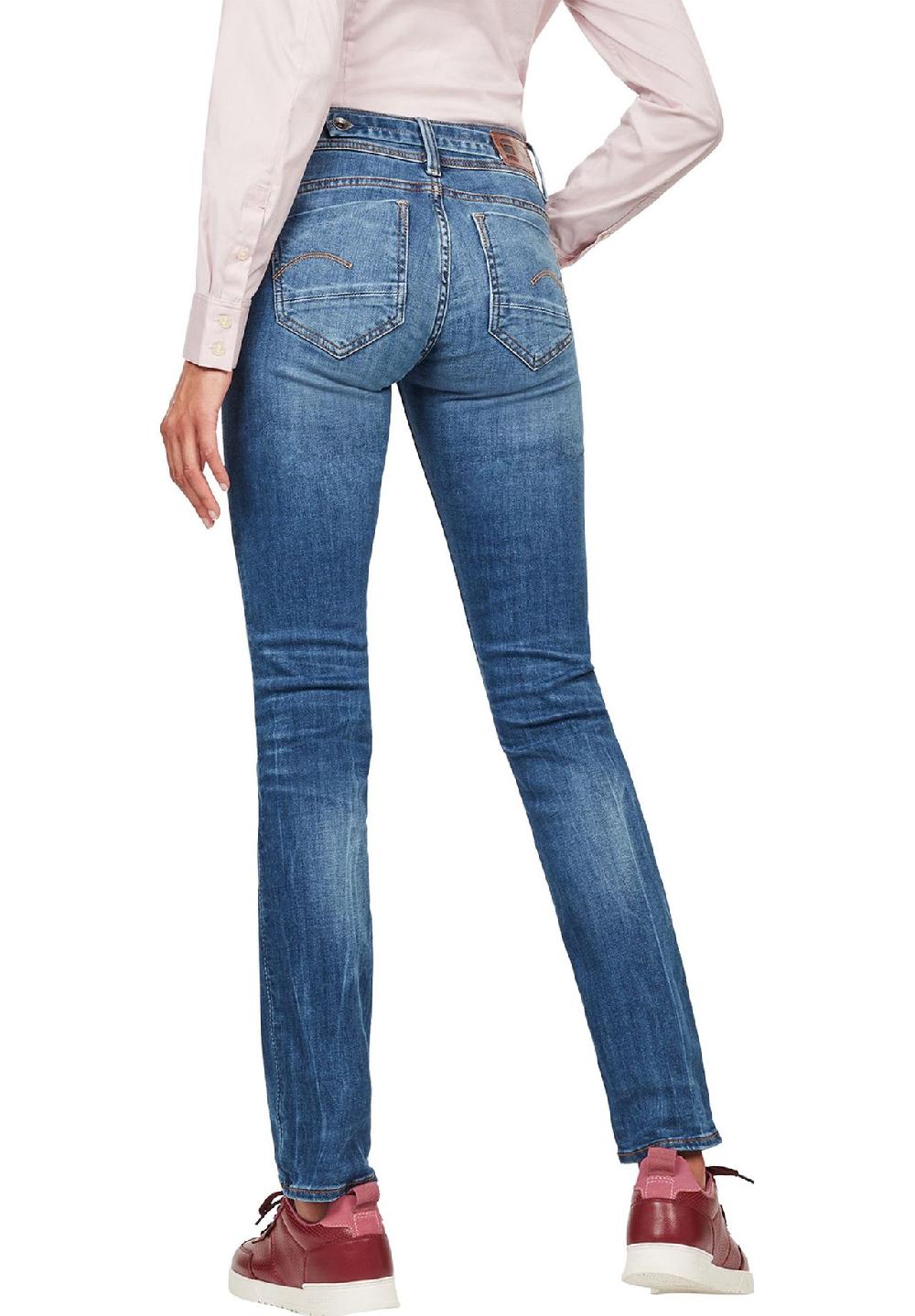 G-STAR RAW Jeans "Midge" Mid-Straight Fit uni für Damen Bis zu 60% Rabatt