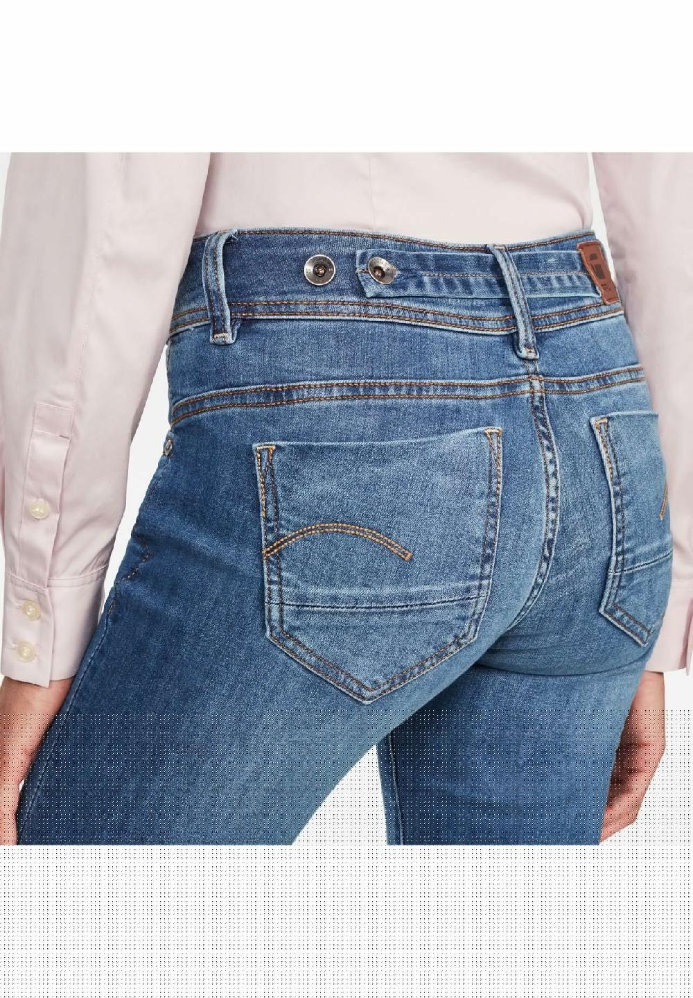 G-STAR RAW Jeans "Midge" Mid-Straight Fit uni für Damen Bis zu 60% Rabatt
