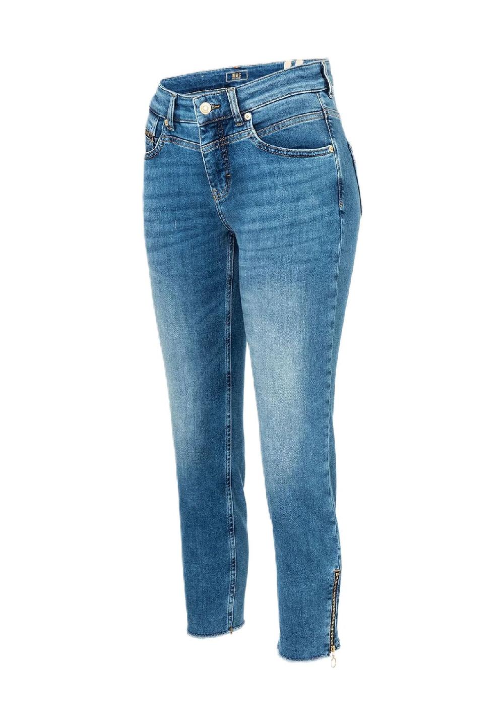 MAC Rich Jeans knöchellang Slim-Fit Fransen-Details für Damen Discount Store für neue Produkte