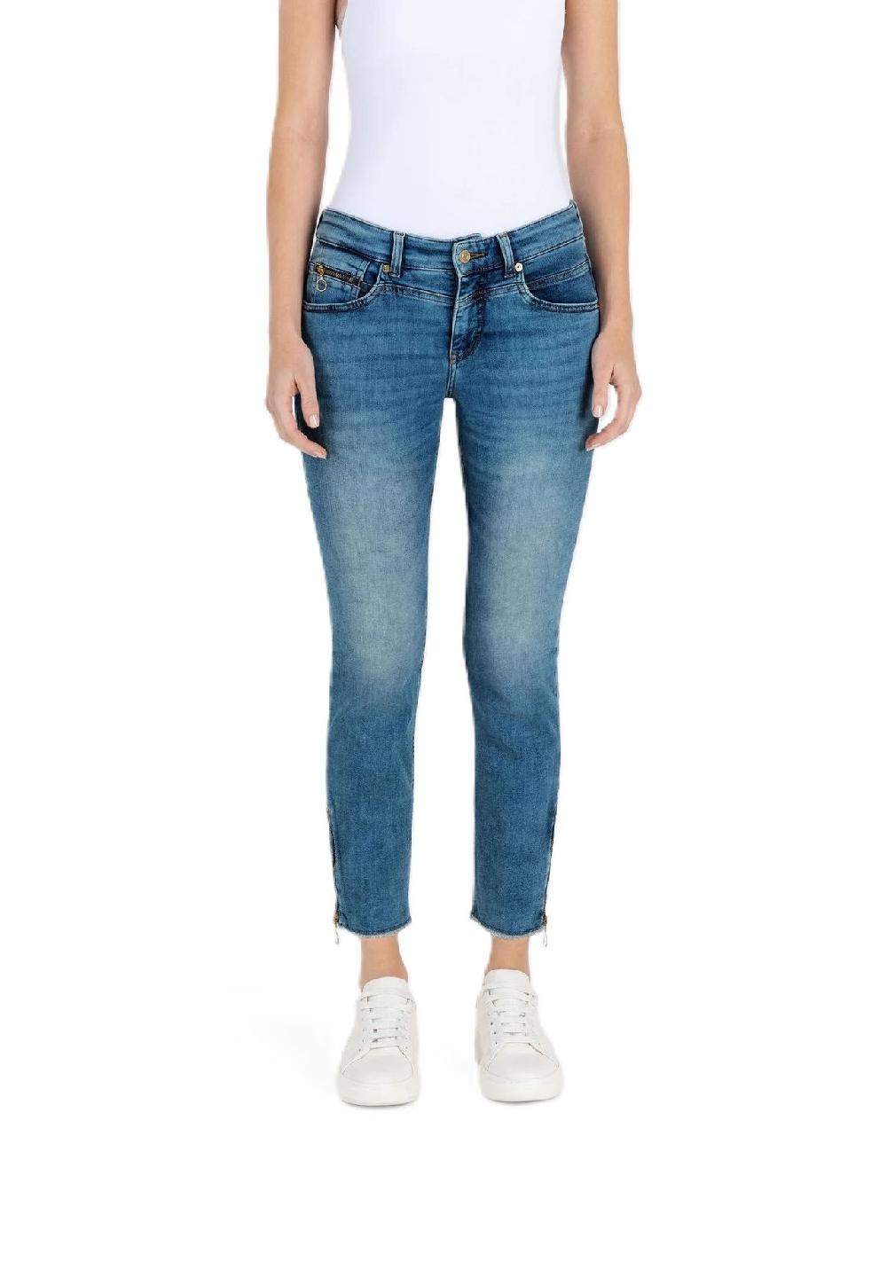 MAC Rich Jeans knöchellang Slim-Fit Fransen-Details für Damen Discount Store für neue Produkte