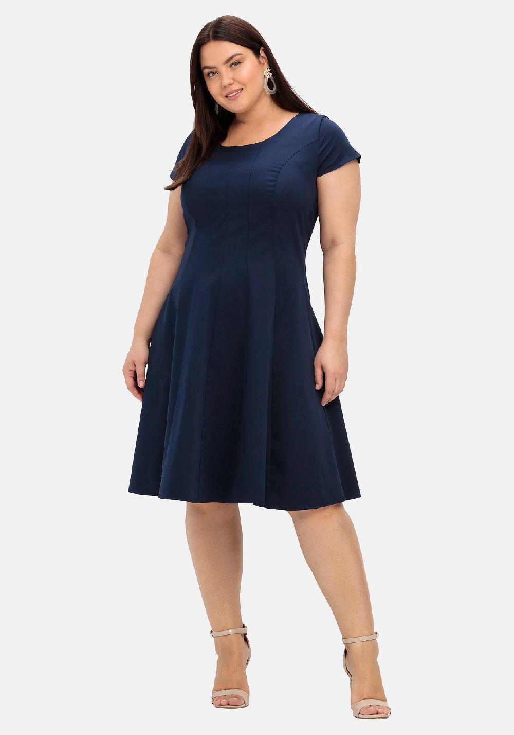 sheego Bahnenkleid in Bahnenform Kostenloser Versand international