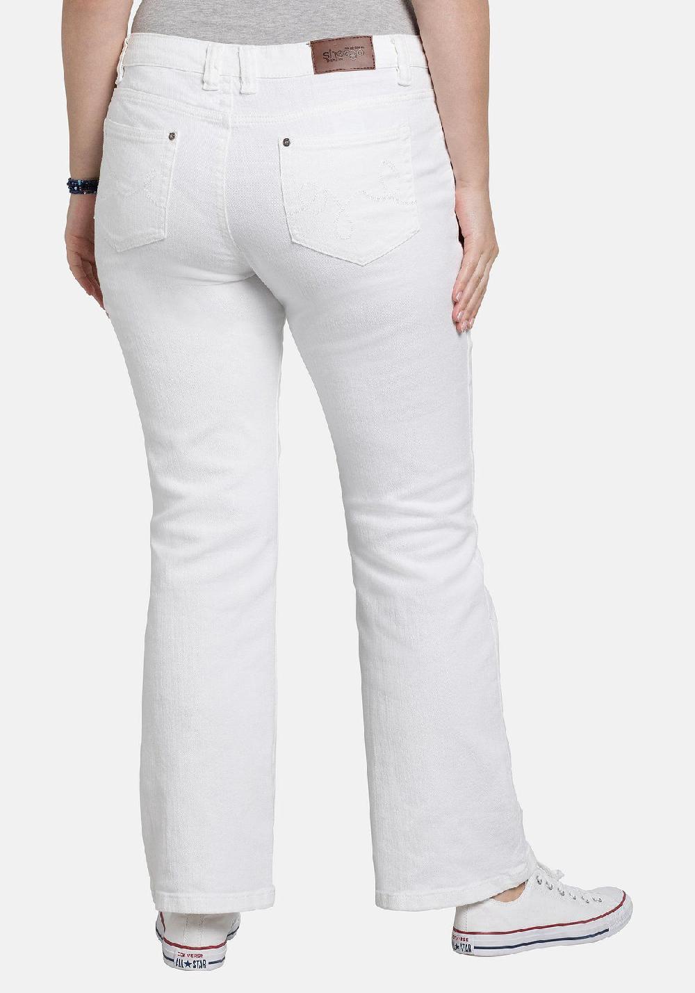 sheego Jeans in 5-Pocket-Form mit Used-Effekten Black Friday Preise