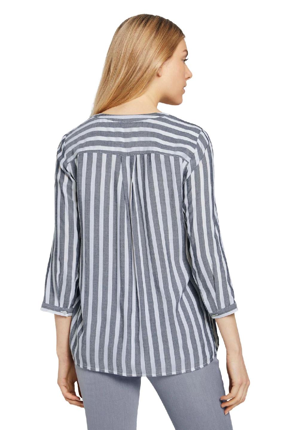 TOM TAILOR Shirtbluse Brusttaschen 3/4-Arm für Damen 50% Rabatt für begrenzte Zeit