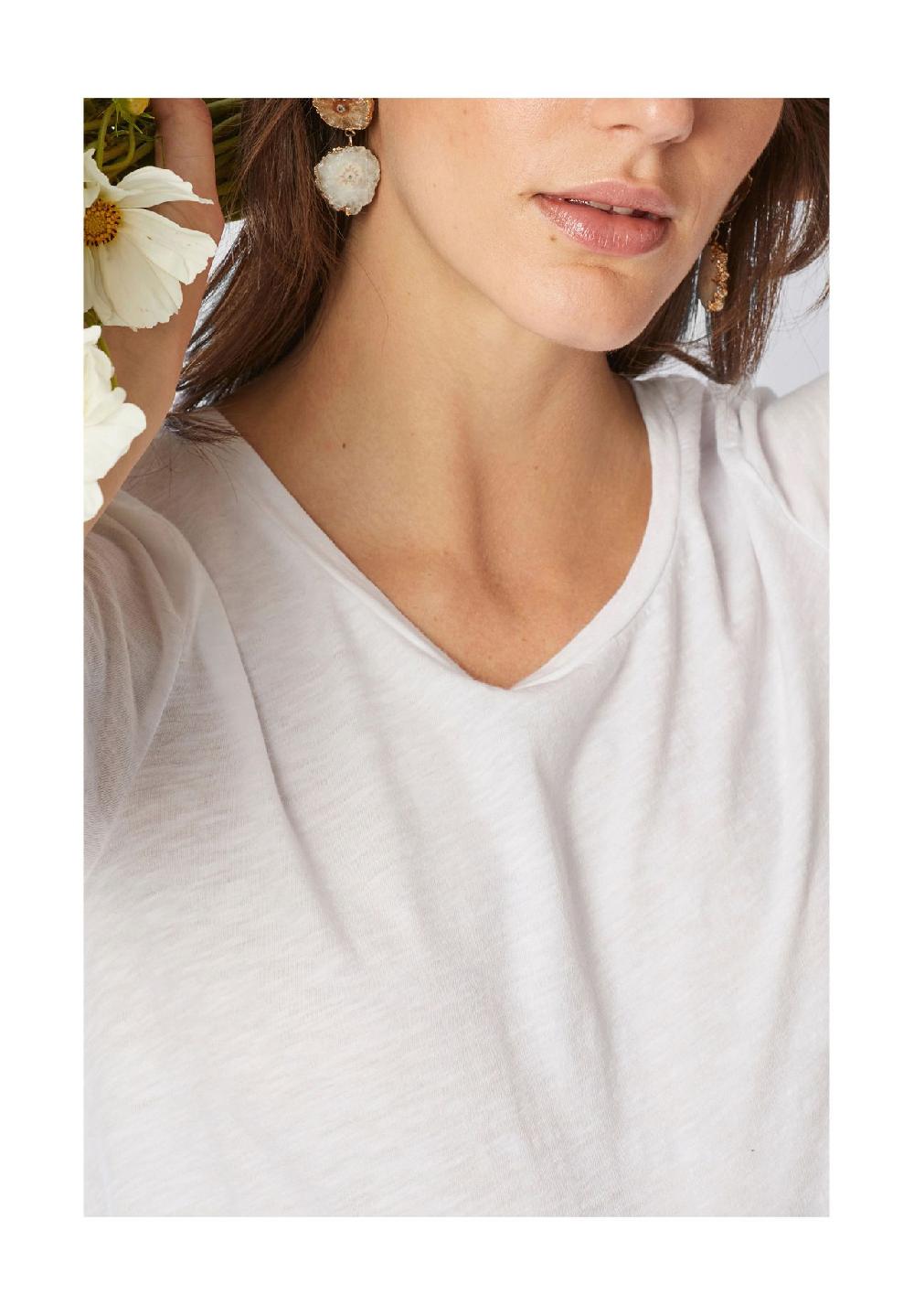 rich&royal T-Shirt Baumwolle U-Ausschnitt für Damen 2025