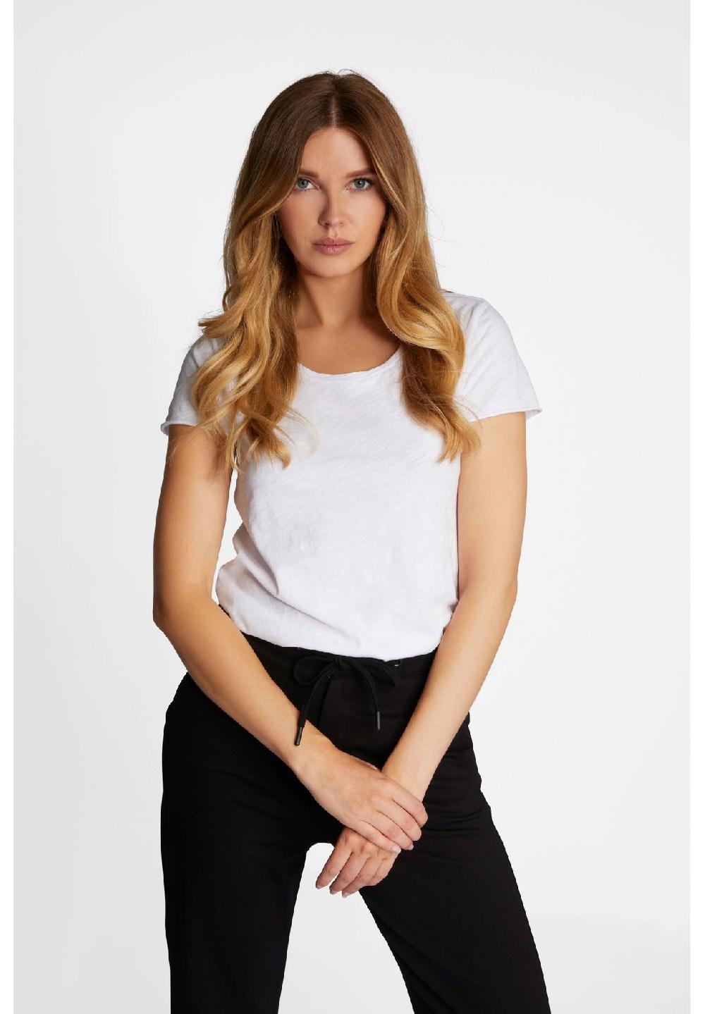rich&royal T-Shirt Baumwolle U-Ausschnitt für Damen 2025