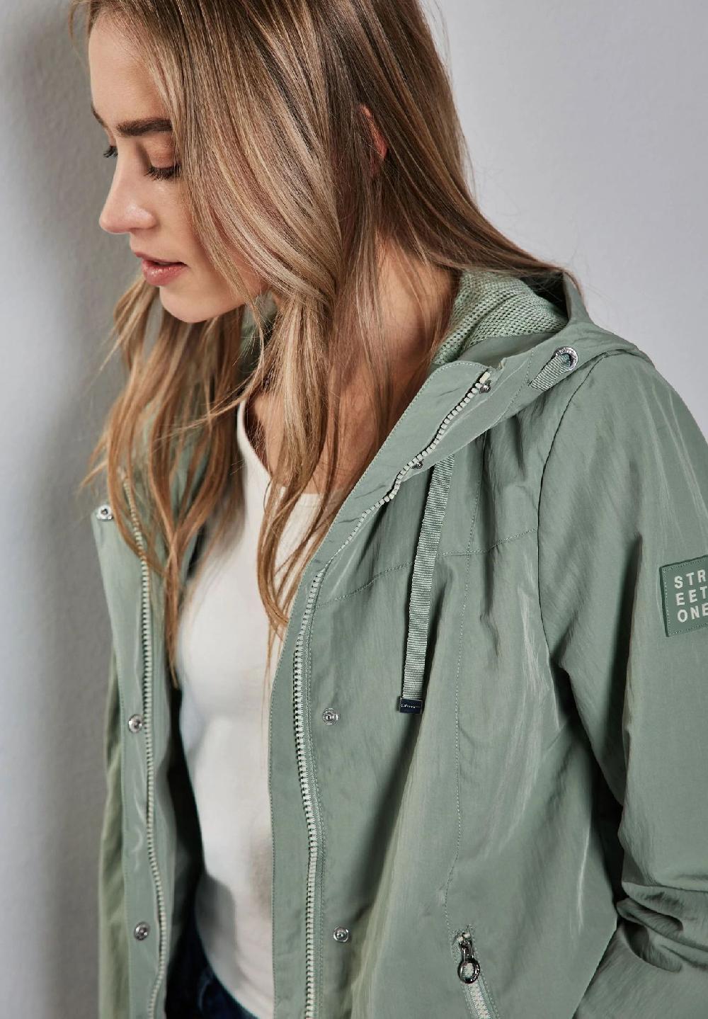Street One Windbreaker verdeckter Reißverschluss Patch für Damen Blitzverkäufe