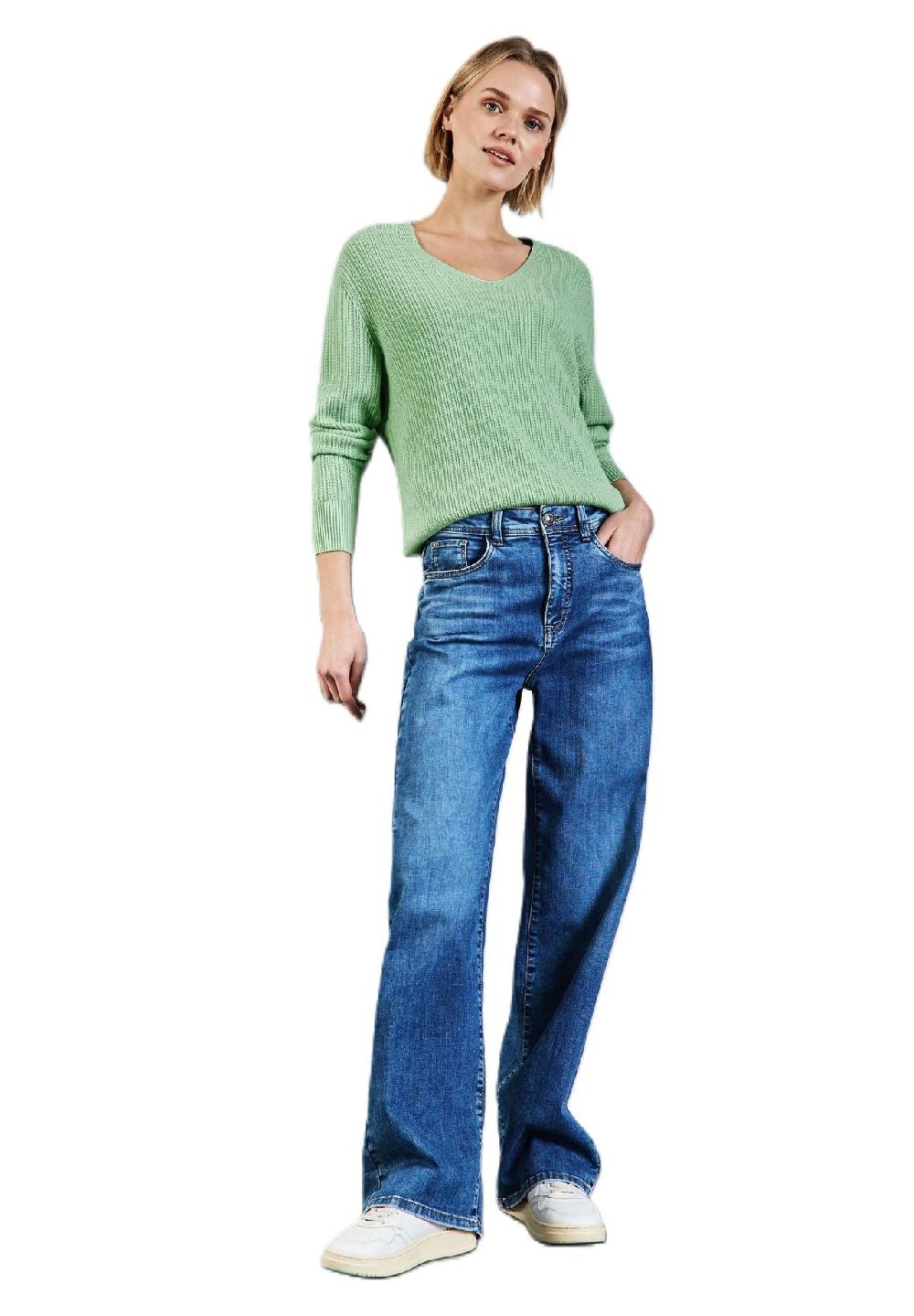 Street One Strickpullover V-Ausschnitt für Damen Limitierter Zeitrabatt