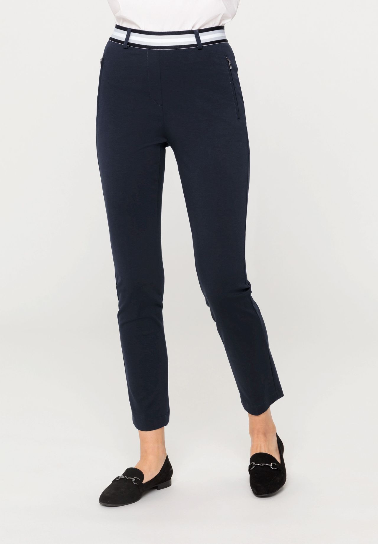 RAPHAELA BY BRAX Lillyth Stoffhose Reißverschlusstaschen Gummibund für Damen Heißer Verkauf