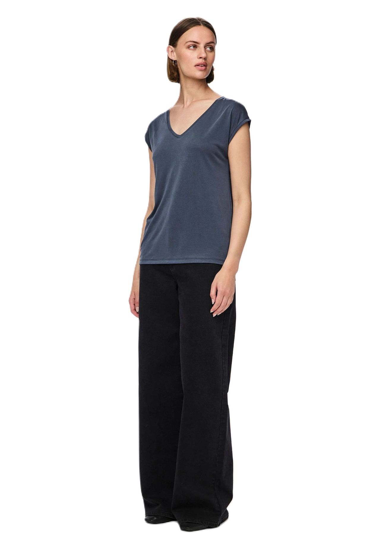PIECES T-Shirt V-Ausschnitt für Damen Top Angebot