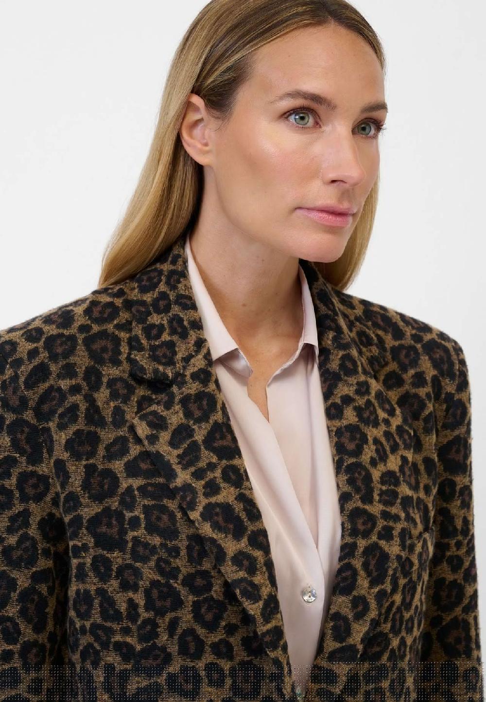 RICANO Damen Mantel Fabiana mit Leopardenmuster Räumungsverkauf