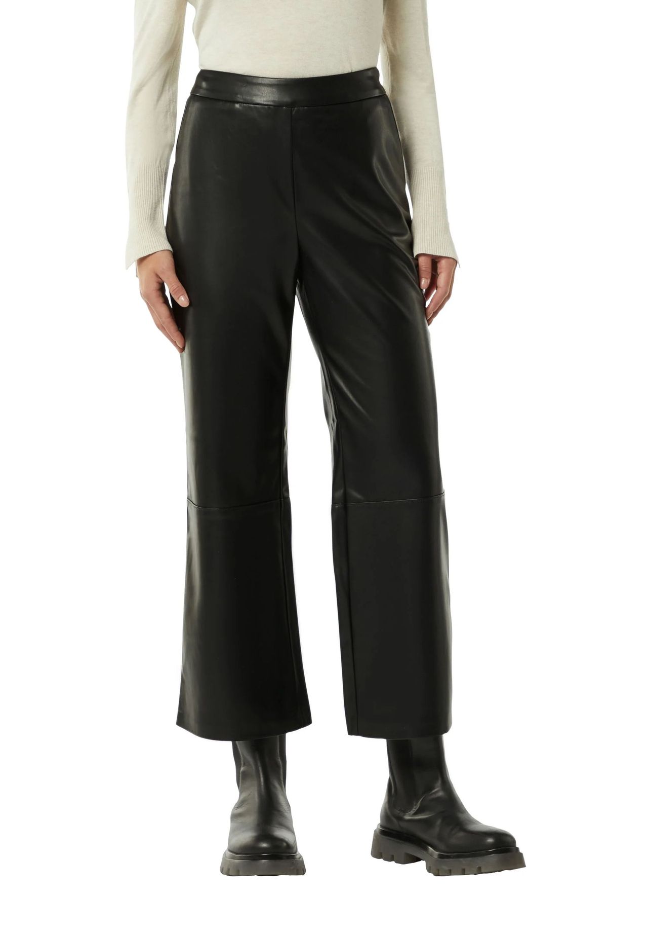 comma Kunstlederhose High Waist für Damen Bis zu 65% Rabatt