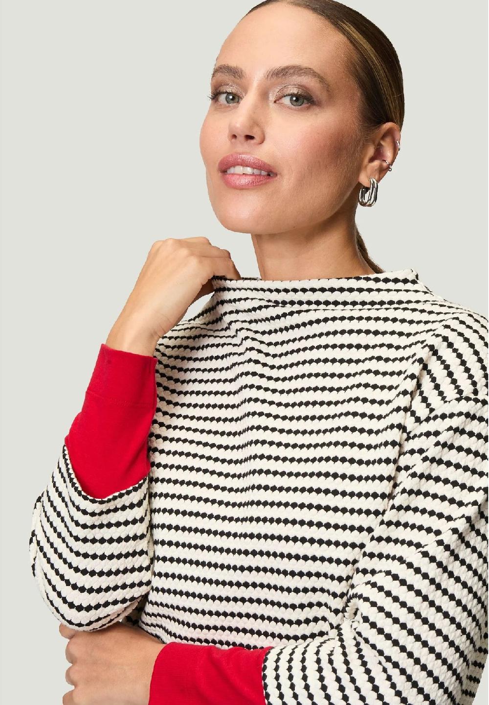 zero Sweatshirt 3/4-Arm Stehkragen für Damen Fabrikverkauf