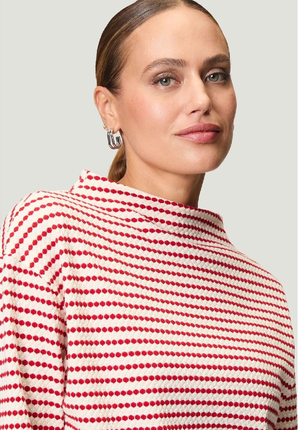 zero Sweatshirt 3/4-Arm Stehkragen für Damen Meist gekauft