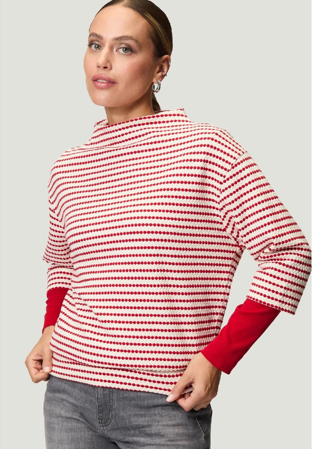 zero Sweatshirt 3/4-Arm Stehkragen für Damen Meist gekauft