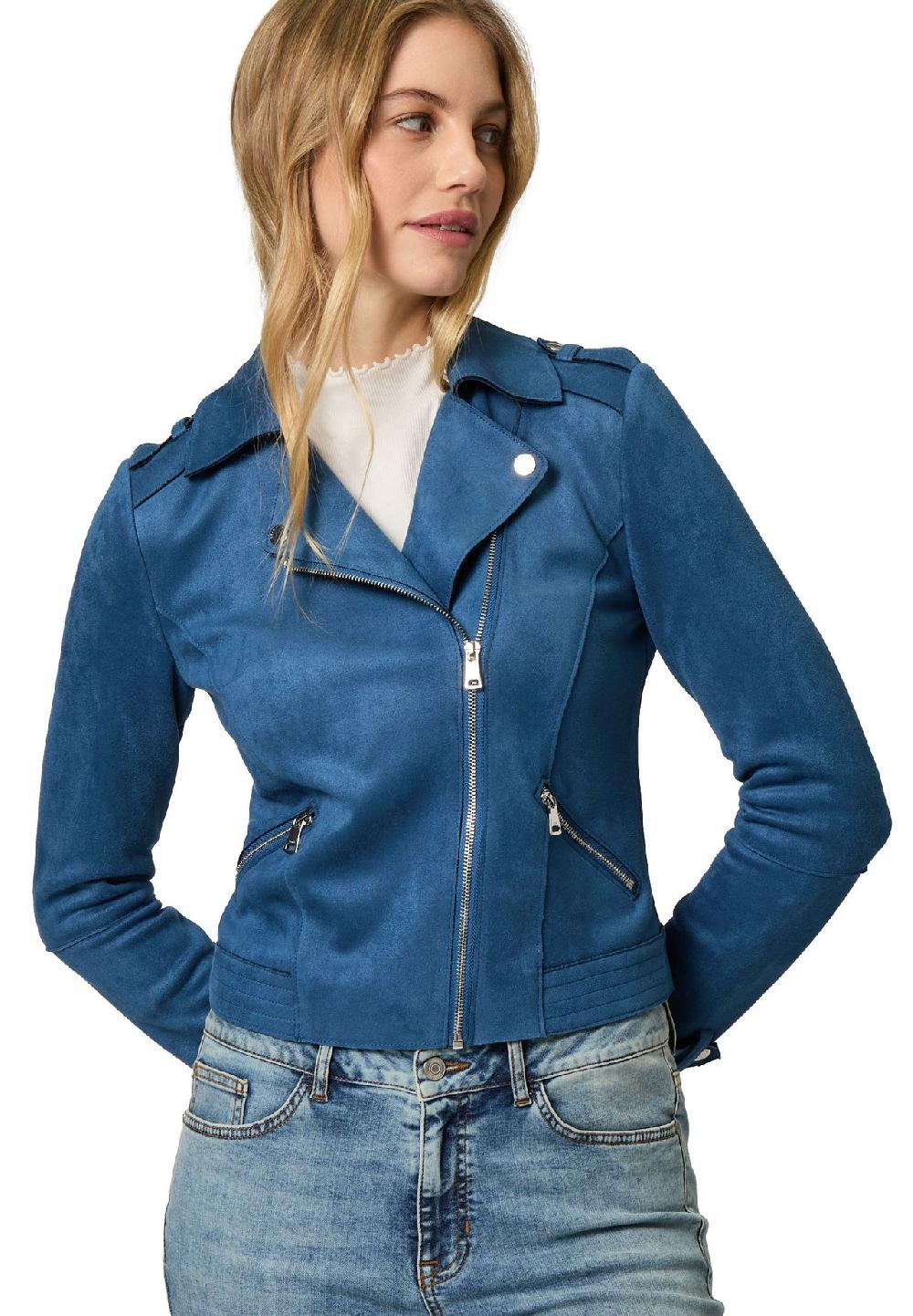zero Bikerjacke Reißverschlusstaschen für Damen Blitzverkäufe