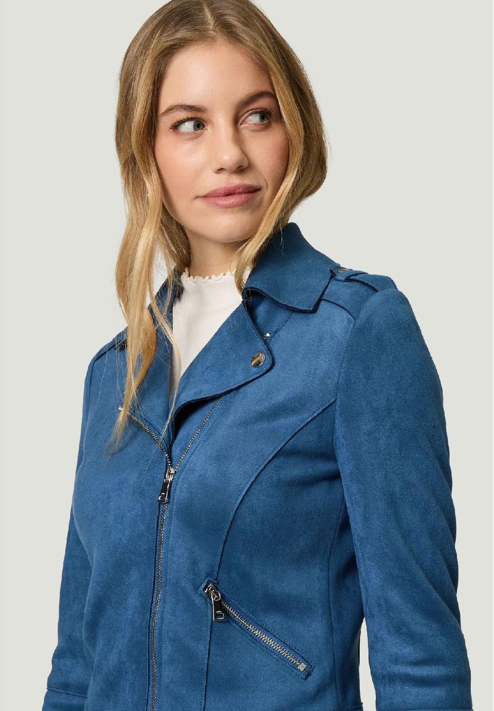 zero Bikerjacke Reißverschlusstaschen für Damen Blitzverkäufe