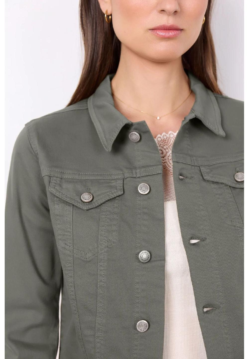 SOYACONCEPT Jeansjacke "SC-Erna 2" Brusttaschen Knopfleiste für Damen Osterangebot